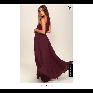 Lulus Maxi Formal Halter Dress